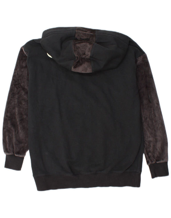 Champion Womens Hoodie Jumper UK 10 Small Black Colourblock Cotton