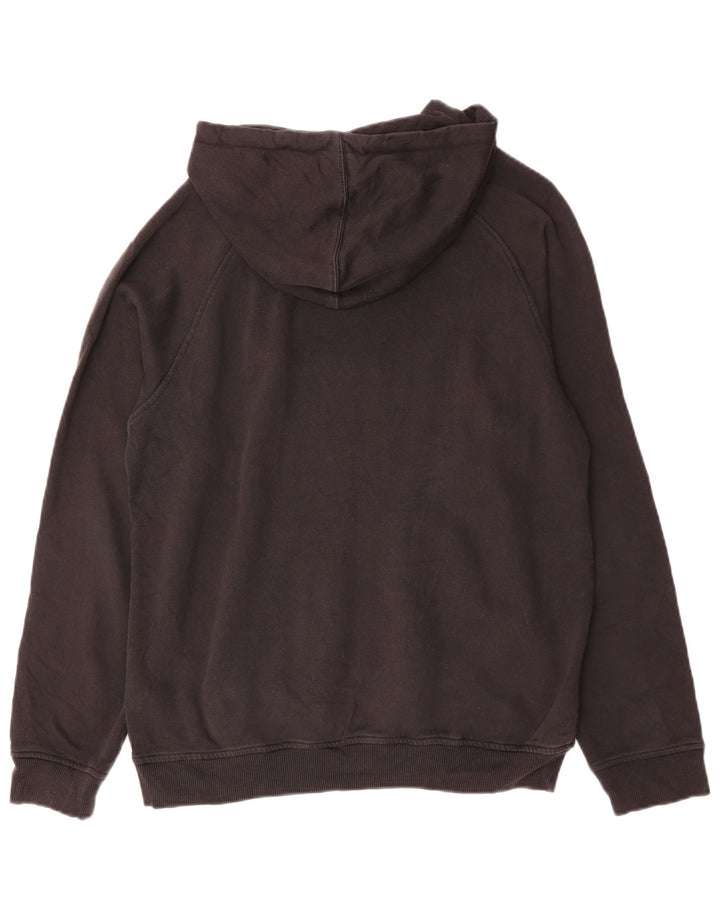 ADIDAS Mens Graphic Hoodie Jumper Medium Black Cotton