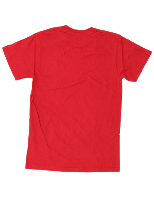 Quiksilver Mens Regular Fit Graphic T-Shirt Top Small Red Cotton