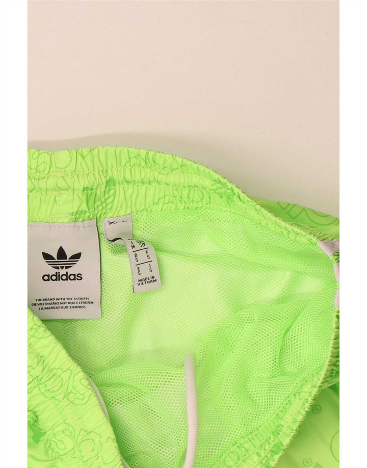 Adidas Mens Graphic Sport Shorts Small  Green Polyester