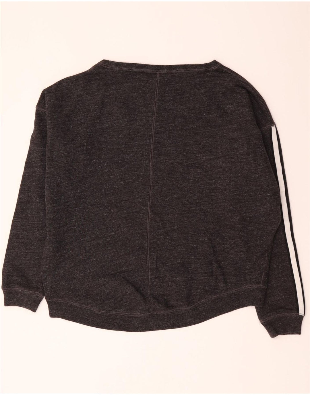 Nike Womens Graphic Oversized Sweatshirt Jumper UK 10 Small Grey Cotton