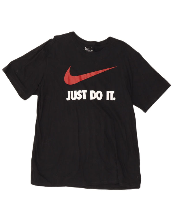 Nike Mens Athletic Cut Graphic T-Shirt Top 2XL Black Cotton