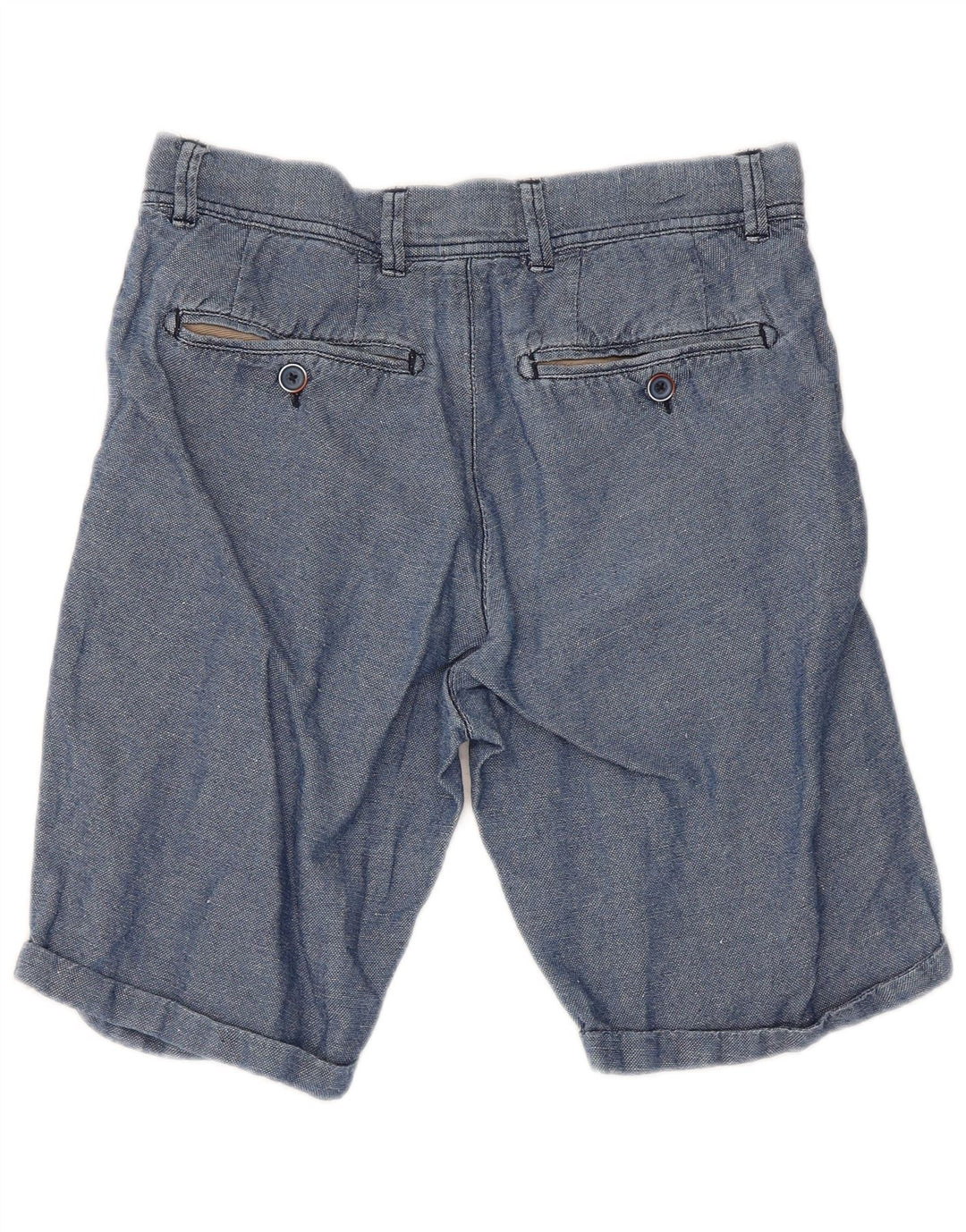 Refrigiwear Womens Regular Chino Shorts W30 Medium Blue Cotton