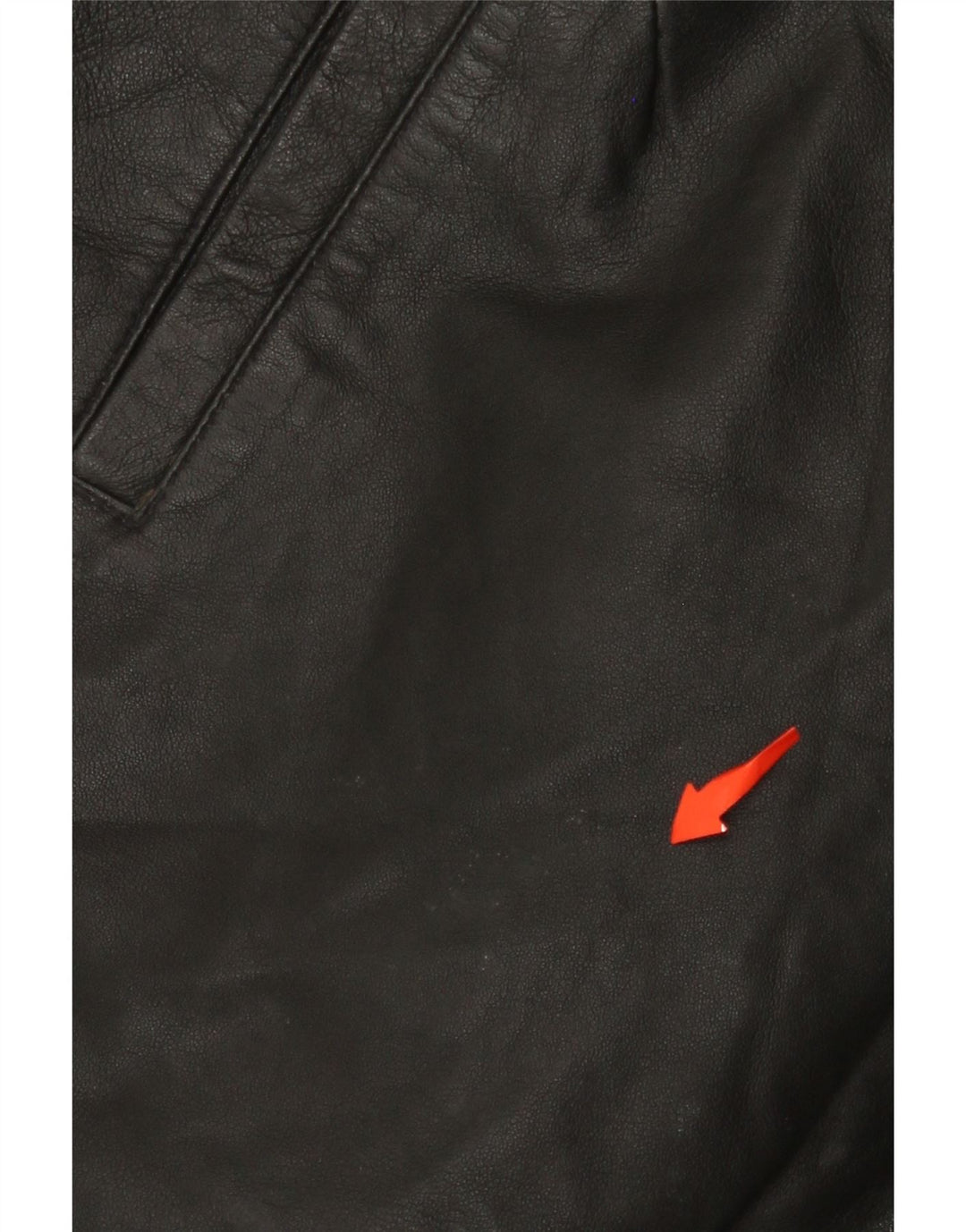 MISS JOY Womens High Waist Leather Shorts EU 38 Medium W25  Black Leather