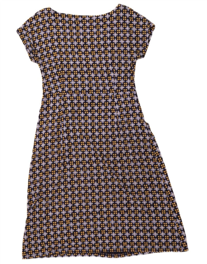 WHITE STUFF Womens A-Line Dress UK 12 Medium Navy Blue Floral Viscose