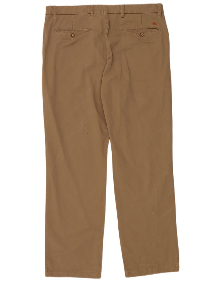 DOCKERS Mens Straight Chino Trousers W38 L34 Beige Cotton