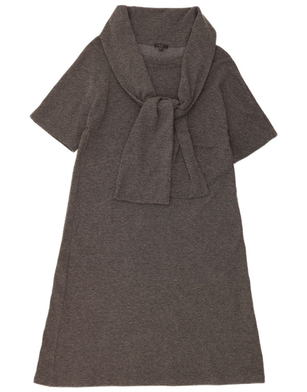 Cos Womens 1/2 Sleeve Jumper Dress UK 16 Large Grey