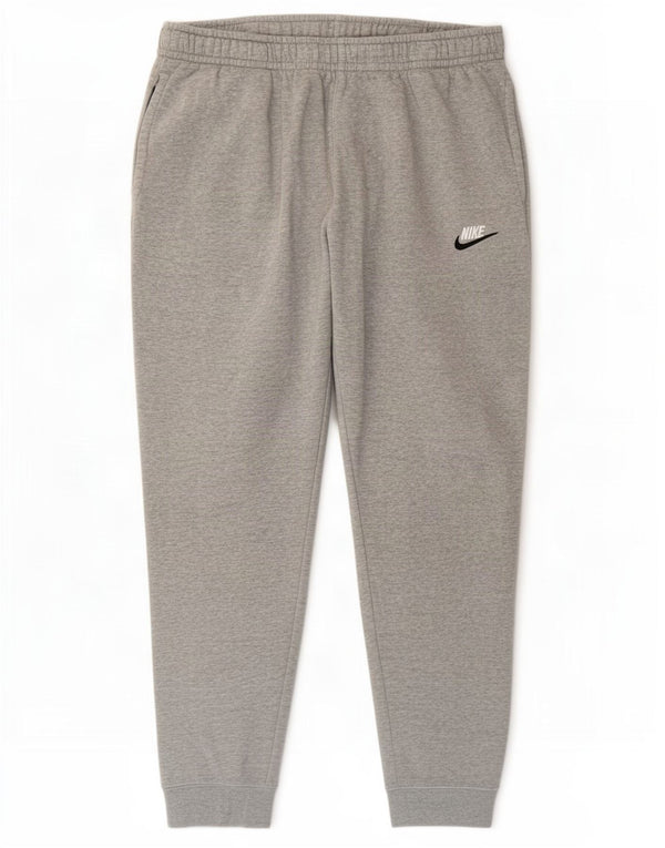 Nike Mens Tracksuit Trousers Joggers XL Grey Cotton