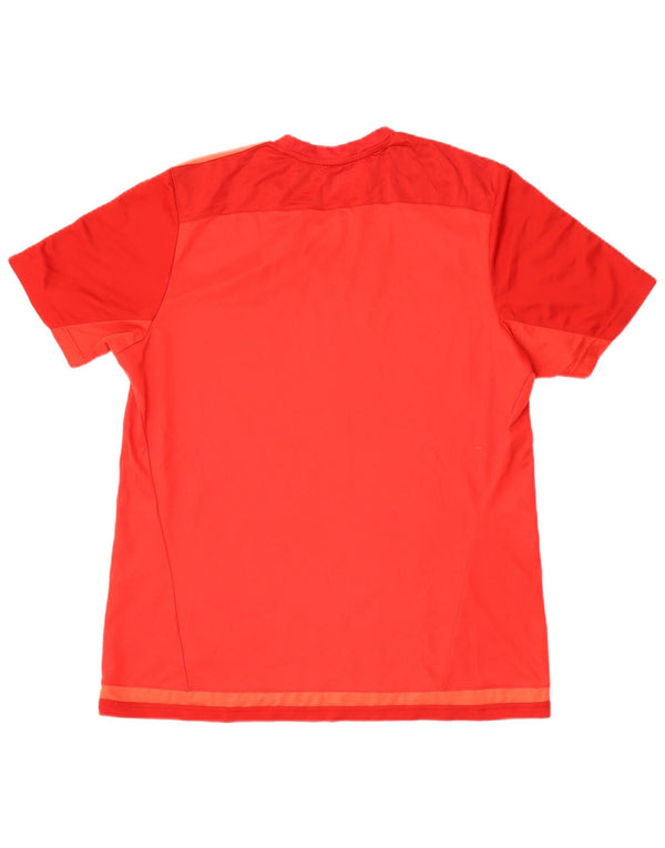Adidas Mens Munster Rugby Graphic T-Shirt Top XL Red Colourblock Polyester
