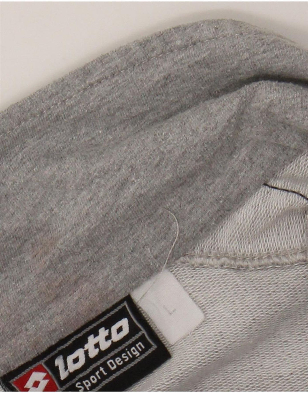 LOTTO Mens Tracksuit Top Jacket Large Grey Cotton