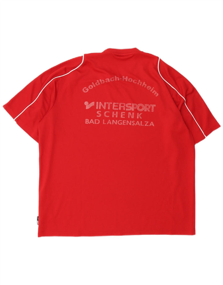 Adidas Mens Climalite Graphic T-Shirt Top XL Red Polyester