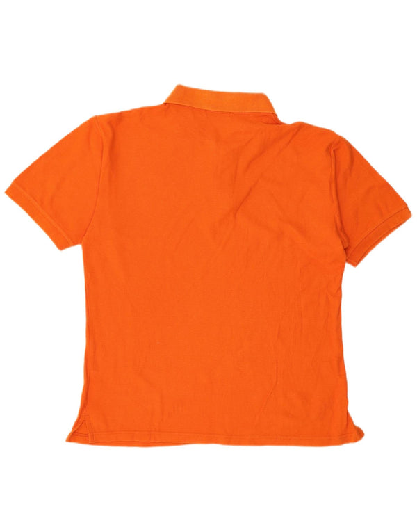 Fila Mens Polo Shirt IT 50 Medium Orange Cotton