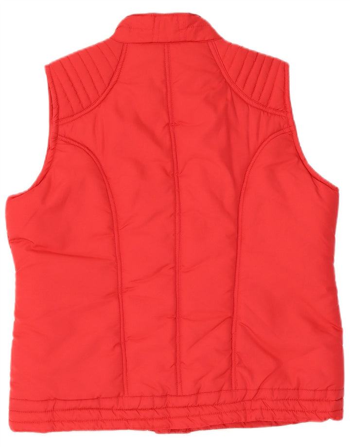 Paco Womens Padded Gilet UK 16 Large Red Polyester