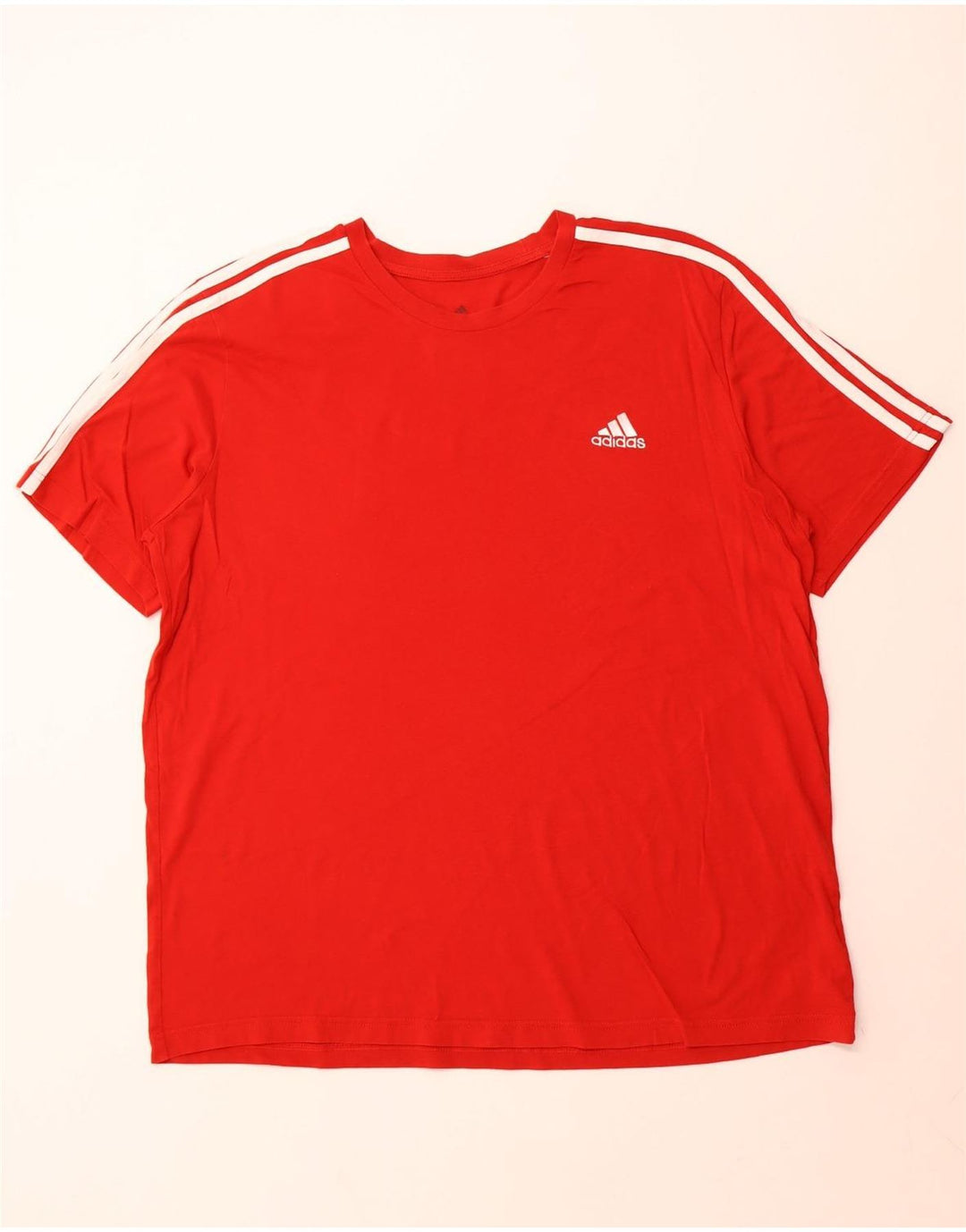 ADIDAS Mens T-Shirt Top 2XL Red