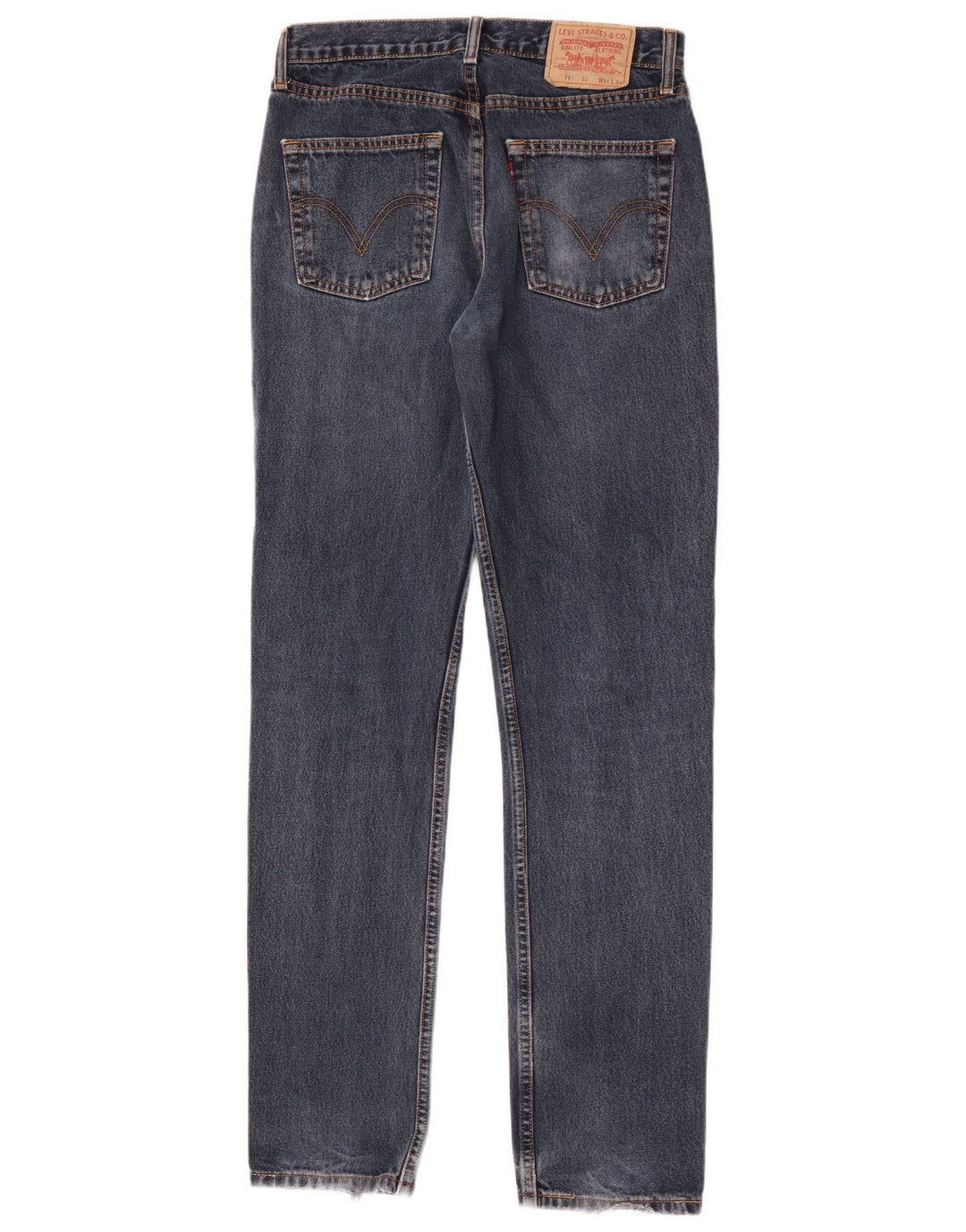 Levi's Mens 751 Straight Jeans W31 L34 Blue Cotton