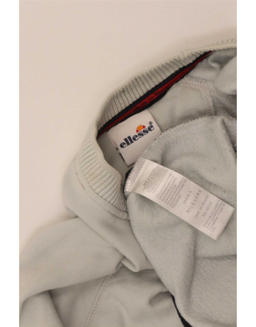 Ellesse Mens Sweatshirt Jumper Medium Blue Striped Cotton