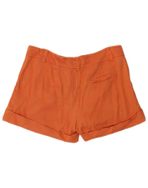 Blumarine Womens Wide Leg Pegged Chino Shorts IT 44 Medium W32 Orange