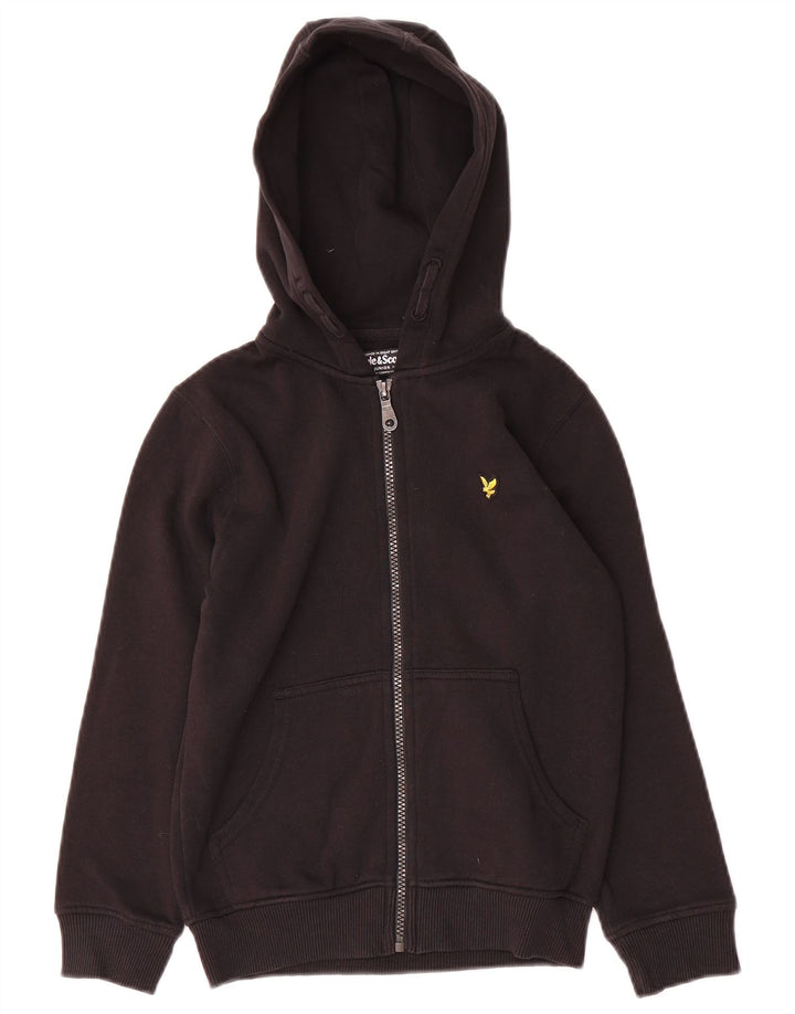Lyle & Scott Boys Zip Hoodie Sweater 8-9 Years Black