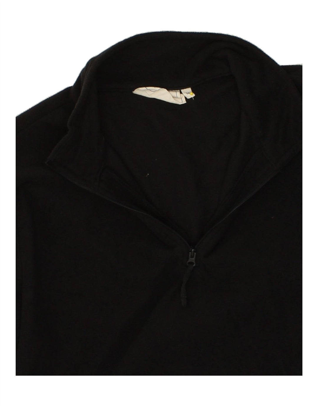 MOUNTAIN WAREHOUSE Mens Zip Neck Fleece Jumper Medium Black Polyester Vintage Mountain Warehouse and Second-Hand Mountain Warehouse from Messina Hembry 