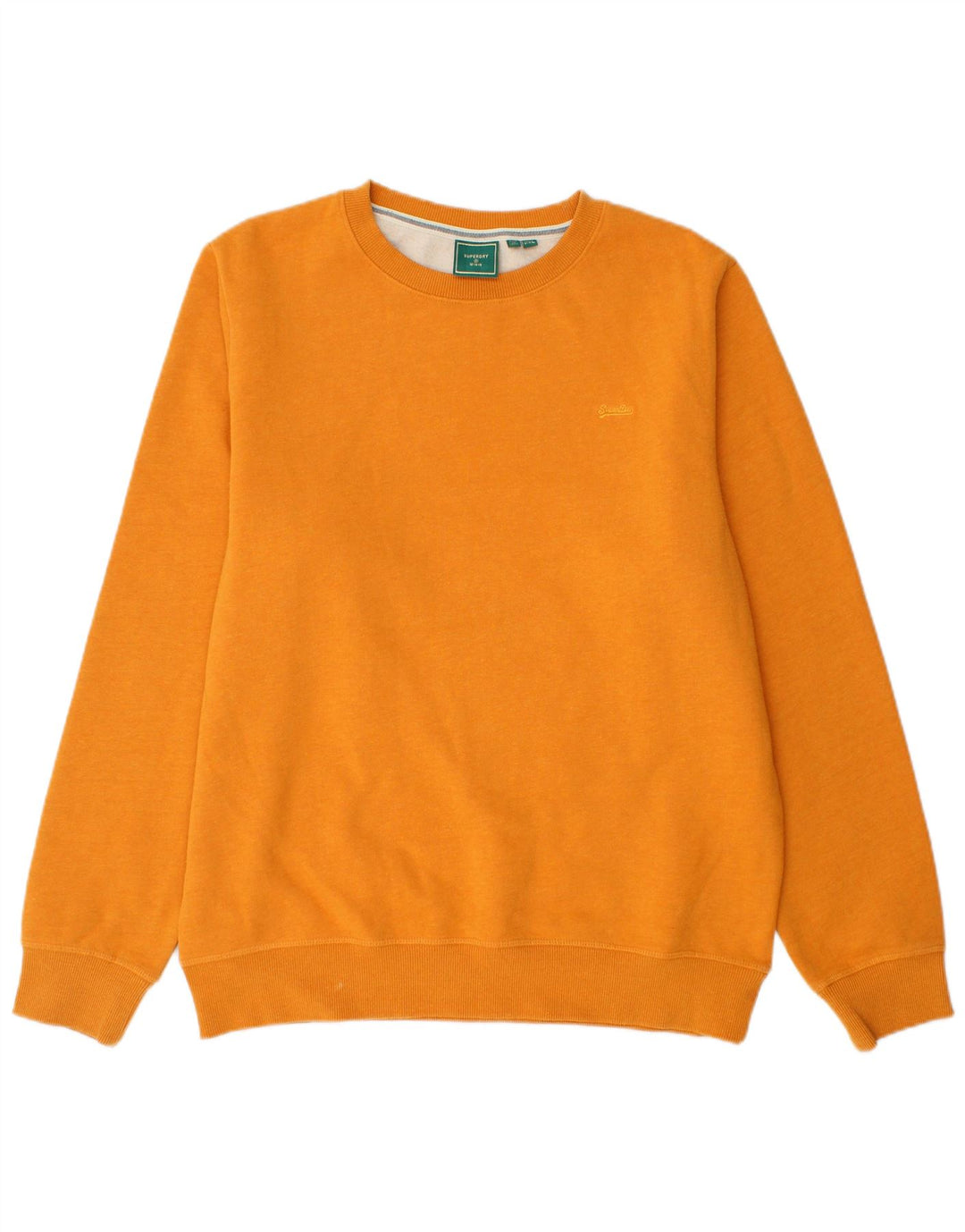 SUPERDRY Mens Sweatshirt Jumper 2XL Yellow Cotton