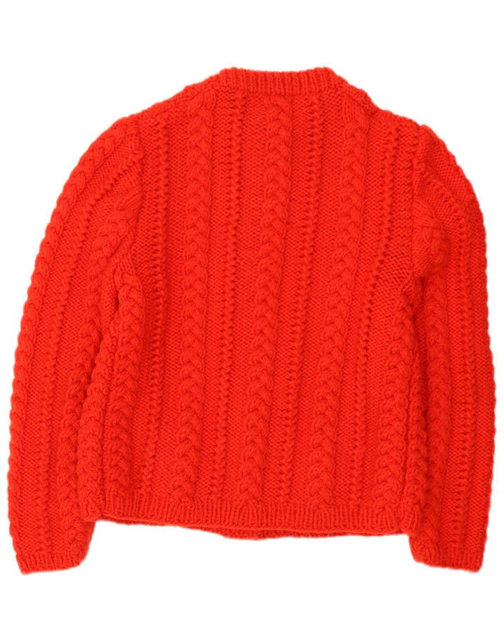 Vintage Womens Cardigan Sweater UK 14 Medium Red