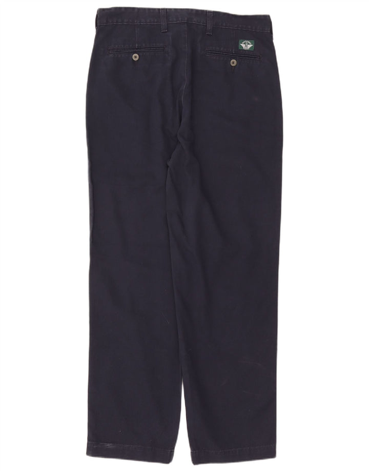 DOCKERS Mens Loose Fit Chino Trousers W33 L30 Navy Blue Cotton