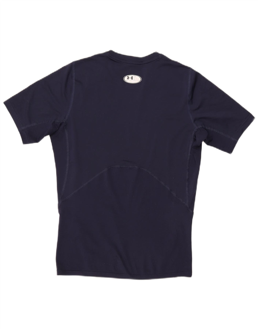 Under Armour Mens Heat Gear T-Shirt Top Medium Navy Blue Synthetic