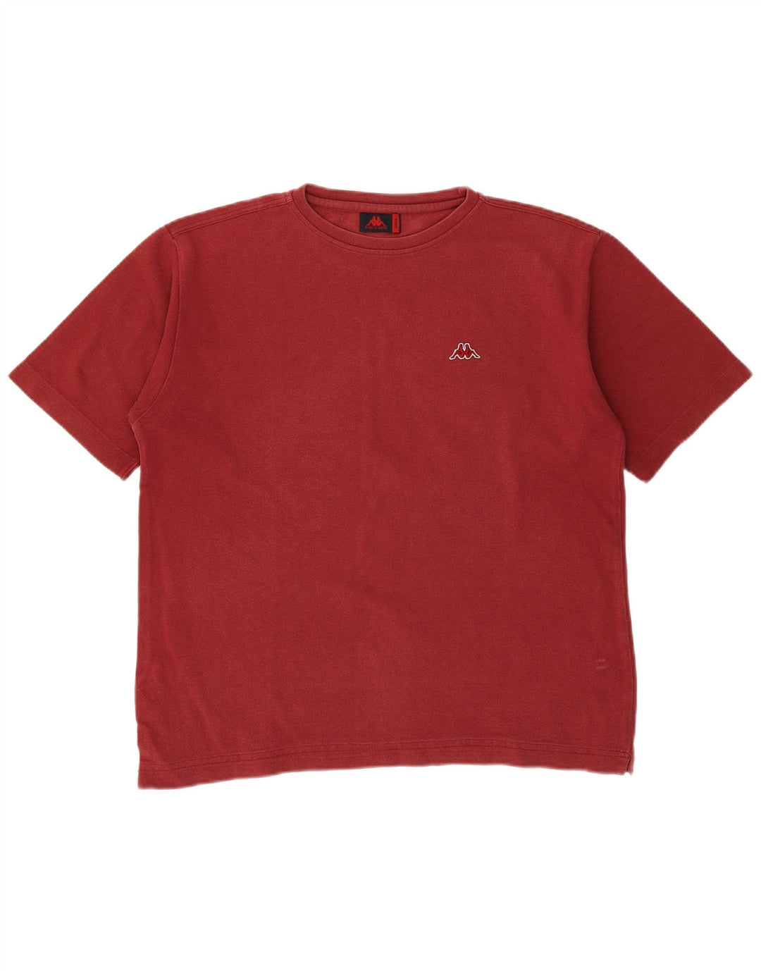 KAPPA Mens T-Shirt Top Large Red Cotton