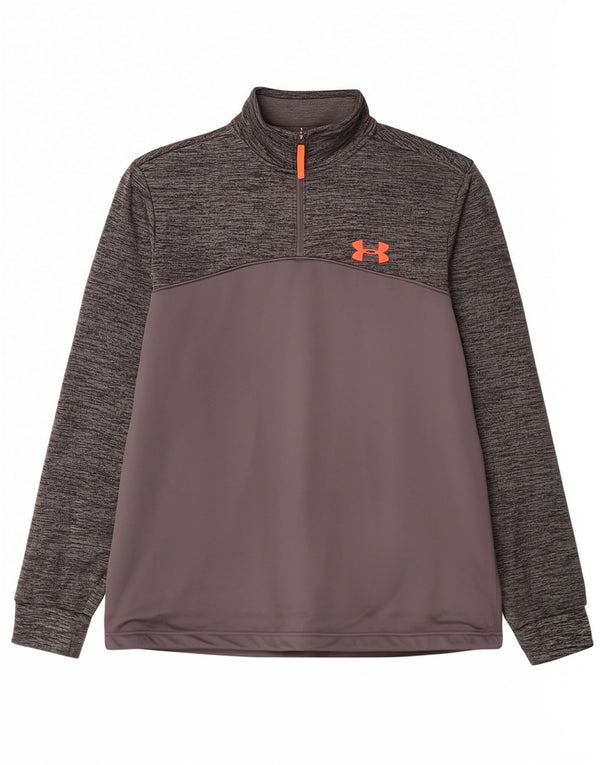 Under Armour Mens Cold Gear Pullover Tracksuit Top Medium Grey Flecked