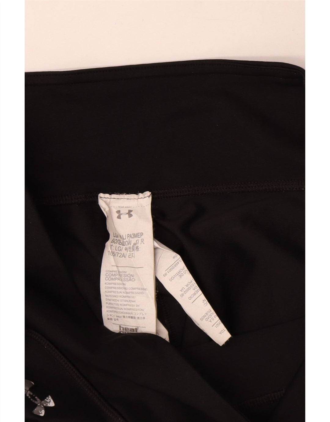 Under Armour Womens Graphic Capri Leggings UK 14 Large Black Polyester