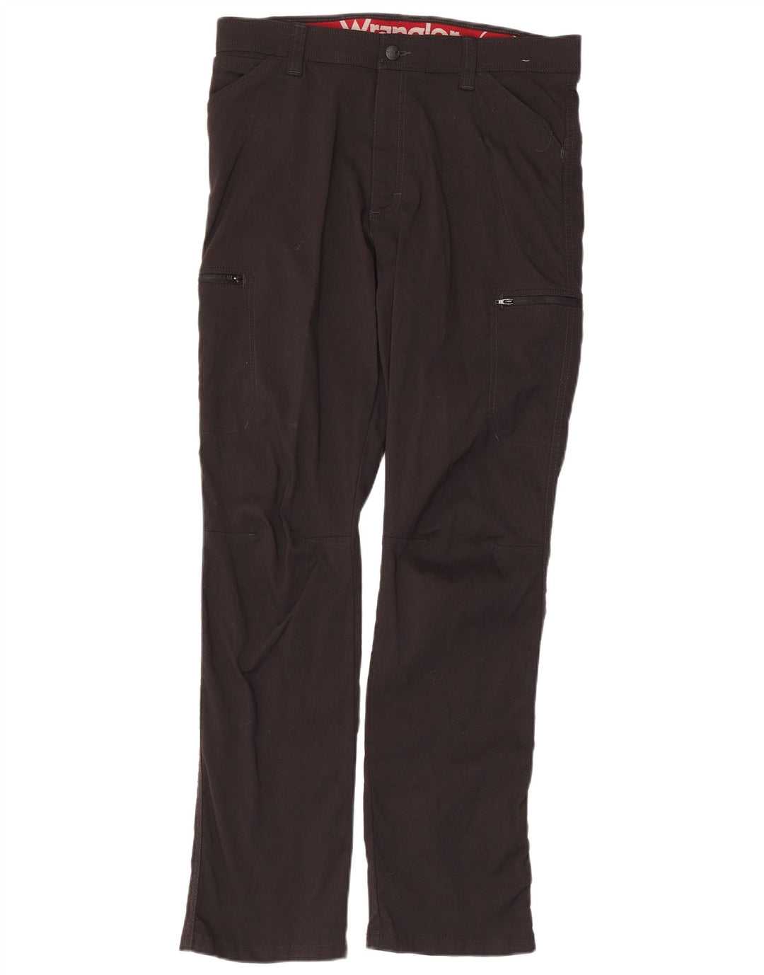 Wrangler Mens Straight Cargo Trousers W34 L32 Black Nylon
