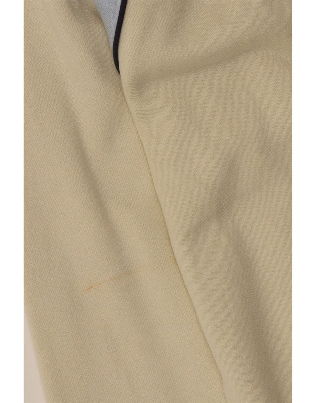 FILA Mens Zip Neck Sweatshirt Jumper Large Off White Colourblock Cotton