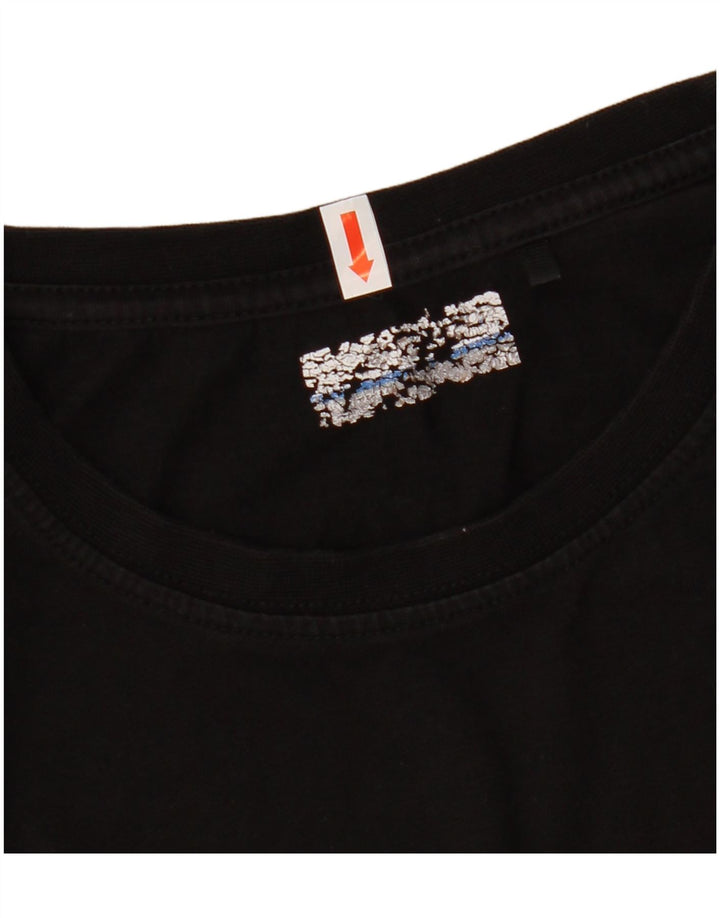 Columbia Mens Graphic T-Shirt Top Medium Black Cotton