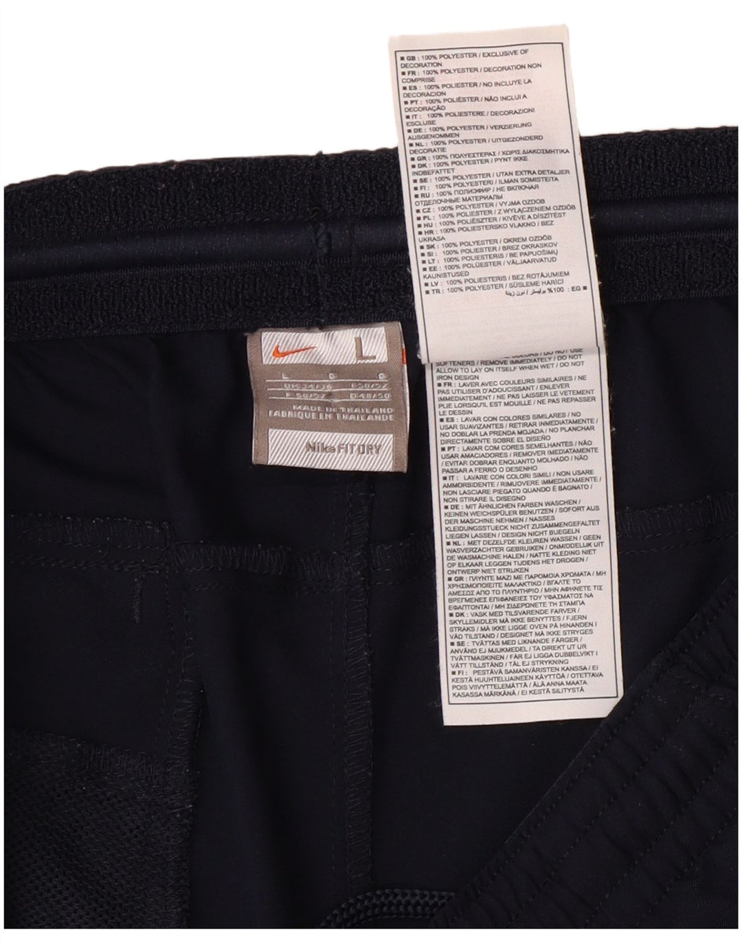 Nike Mens Sport Shorts Large Navy Blue Polyester