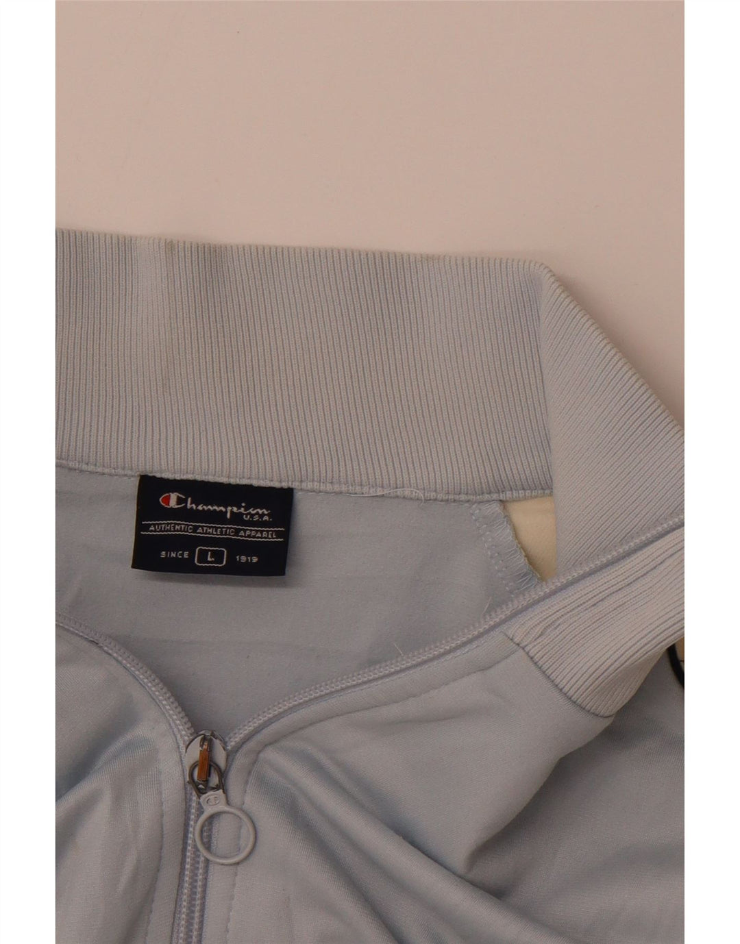 CHAMPION Womens Tracksuit Top Jacket UK 16 Large Blue Colourblock