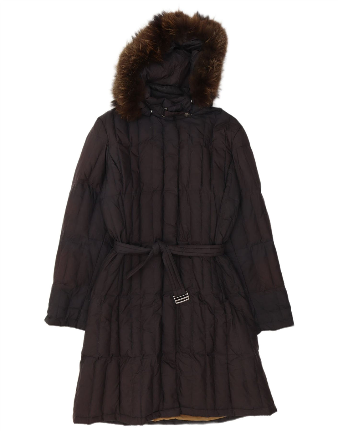 CIESSE PIUMINI Womens Hooded Padded Coat IT 48 XL Black Polyester
