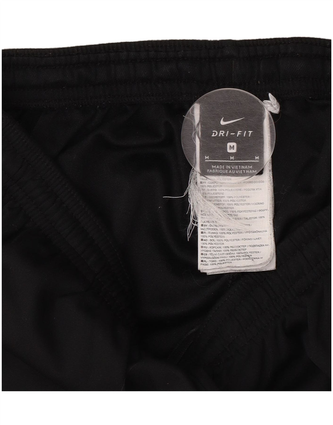Nike Mens Dri Fit Tracksuit Trousers Medium Black Polyester