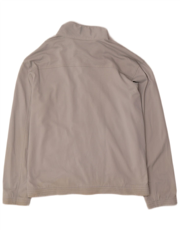 CHAMPION Mens Tracksuit Top Jacket Medium Grey Polyester