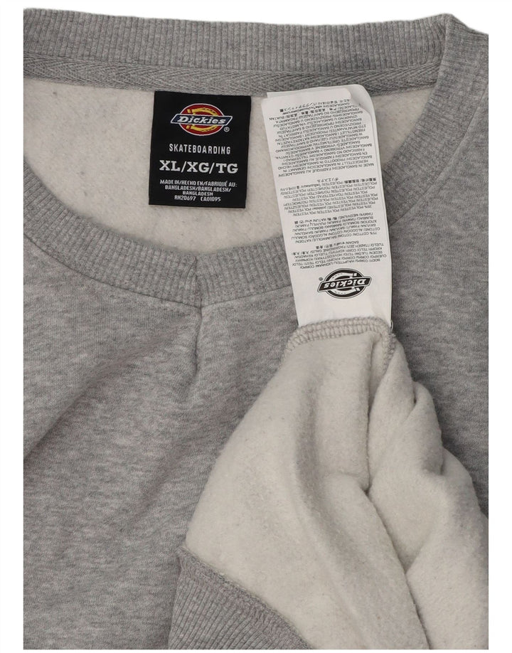 DICKIES Mens Sweatshirt Jumper XL Grey Cotton