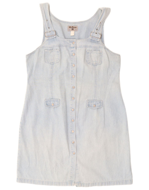 JOHN BANER Womens Sleeveless Denim Dress IT 50 XL Blue Cotton