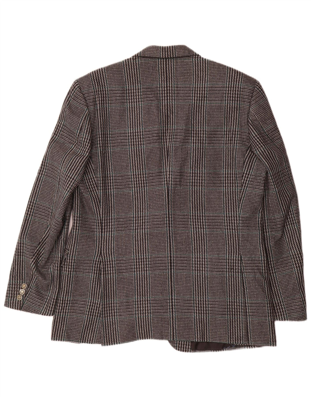 Pierre Cardin Mens 2 Button Blazer Jacket IT 54 2XL Grey Check Wool Classic