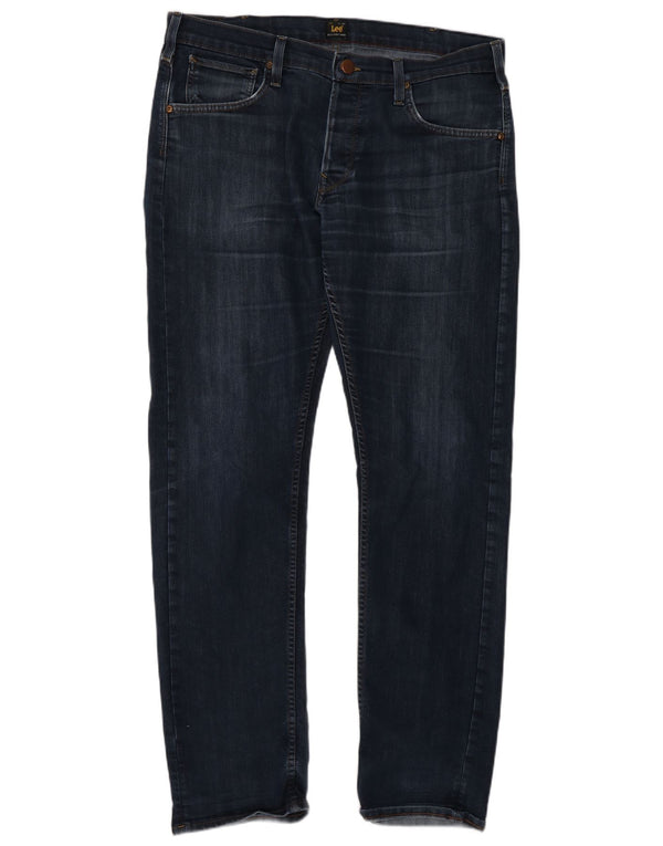 Lee Mens Daren Straight Jeans W36 L34 Blue Cotton