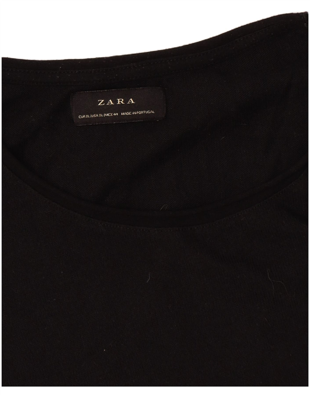 Zara Mens T-Shirt Top XL Black