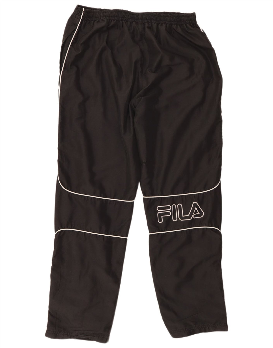 FILA Mens Graphic Tracksuit Trousers Medium Black
