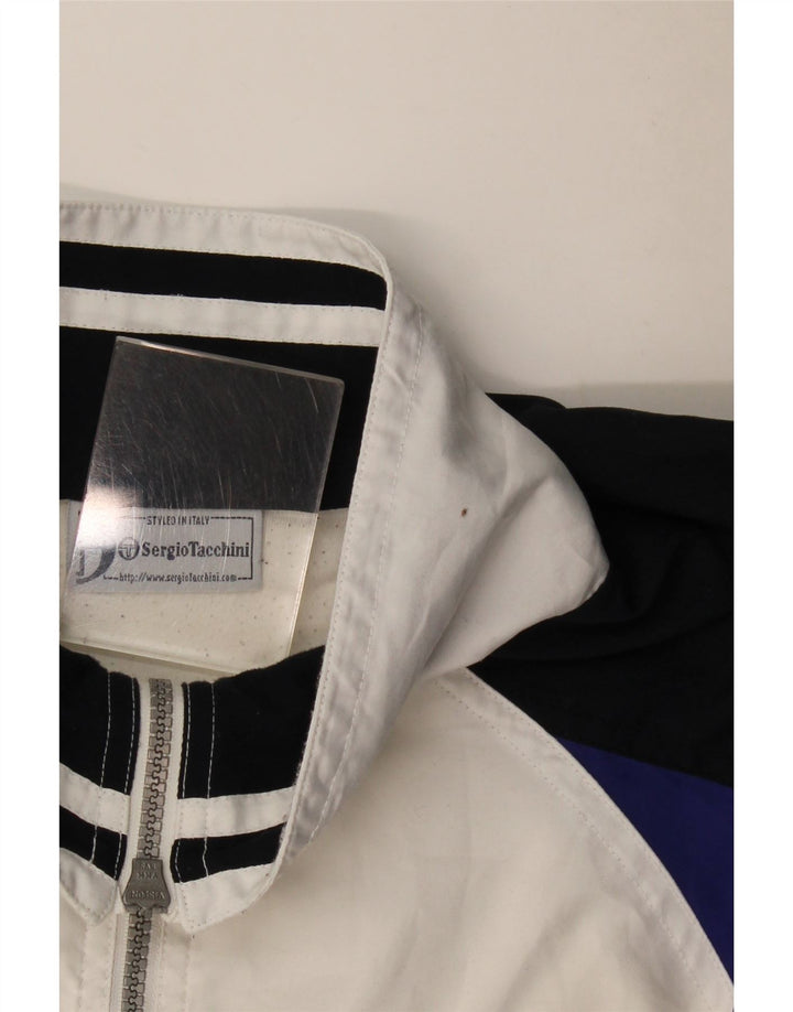 Sergio Tacchini Mens Tracksuit Top Jacket XL White Colourblock