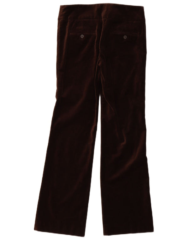 Monsoon Womens Bootcut Velvet Casual Trousers UK 8 Small W32 L32 Brown