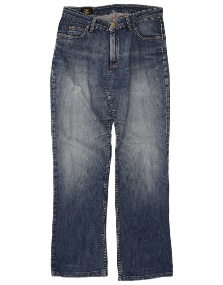 Lee Mens Cameron Bootcut Jeans W33 L33 Blue Cotton