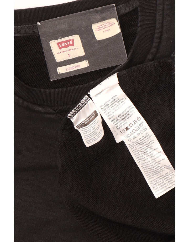 Levi's Mens Standard Sweatshirt Jumper Small Black Cotton