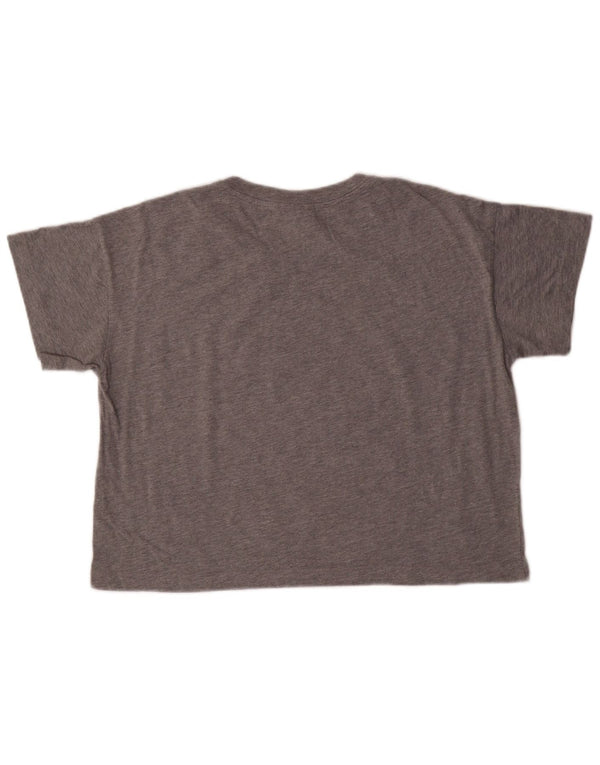 Womens Crop Graphic T-Shirt Top UK 16 Large