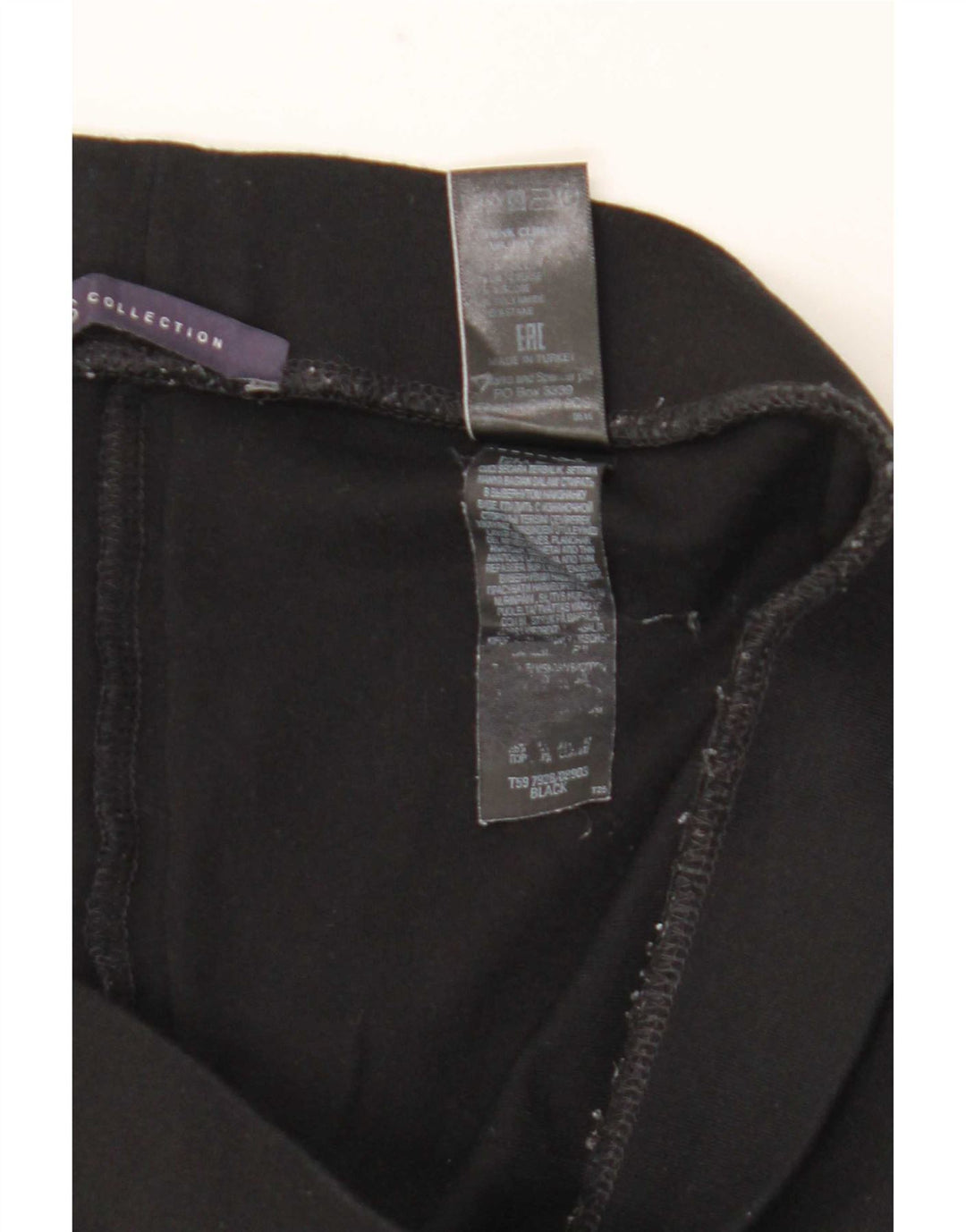 Marks & Spencer Womens Stirrup Leggings UK 12 Medium Black Viscose